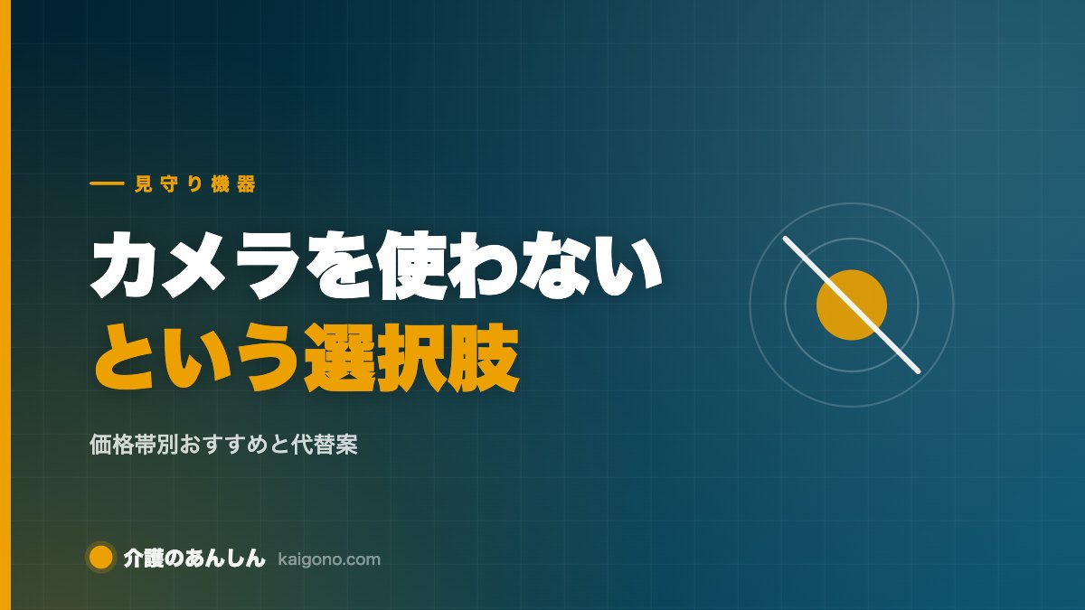 見守りカメラを使わないという選択肢